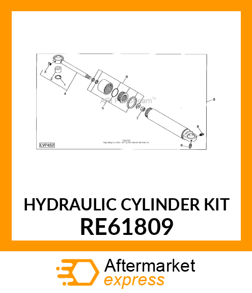 HYDRAULIC CYLINDER KIT RE61809