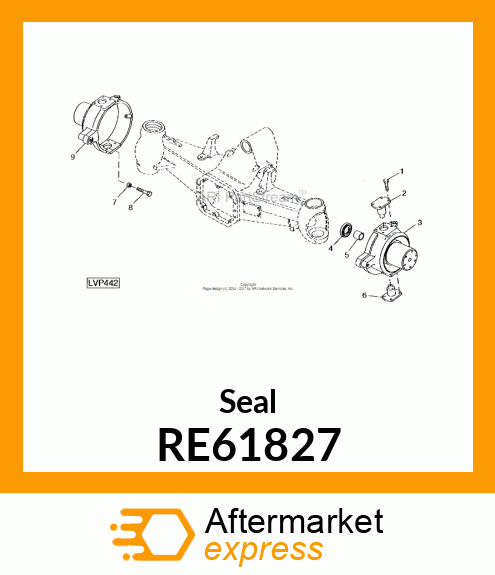 SEAL, SEAL, OIL, ASSEMBLY RE61827