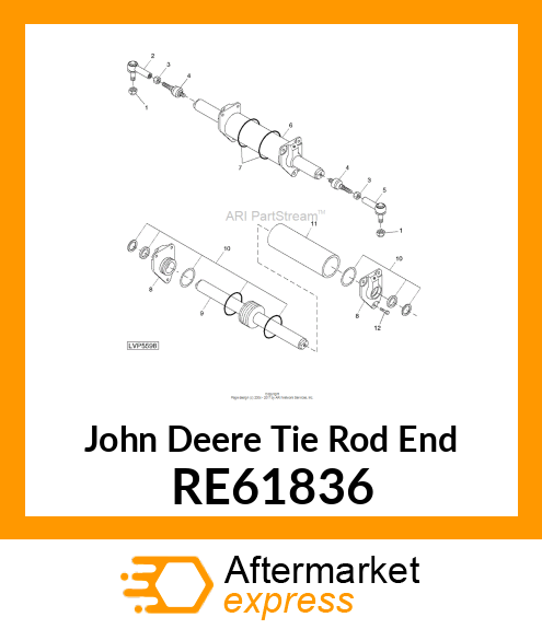 TIE ROD END, RH RE61836