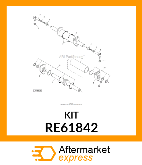 KIT, STEERING CYLINDER SEAL RE61842