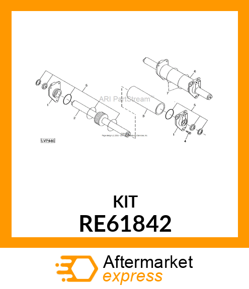 KIT, STEERING CYLINDER SEAL RE61842