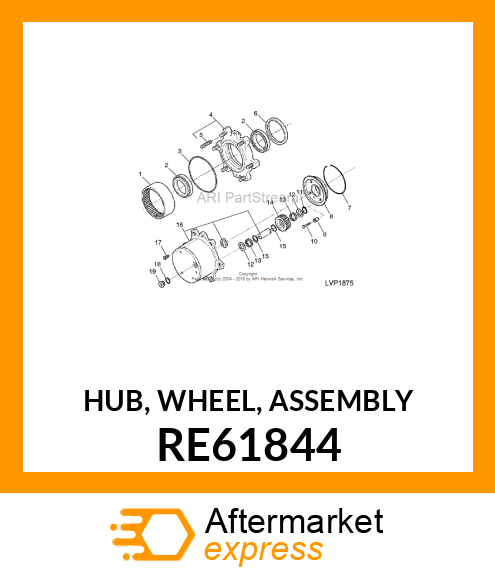 HUB, WHEEL, ASSEMBLY RE61844