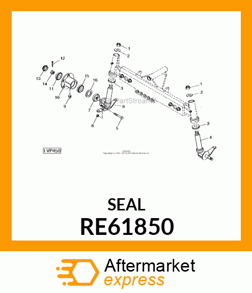 SEAL, OIL, ASSEMBLY RE61850