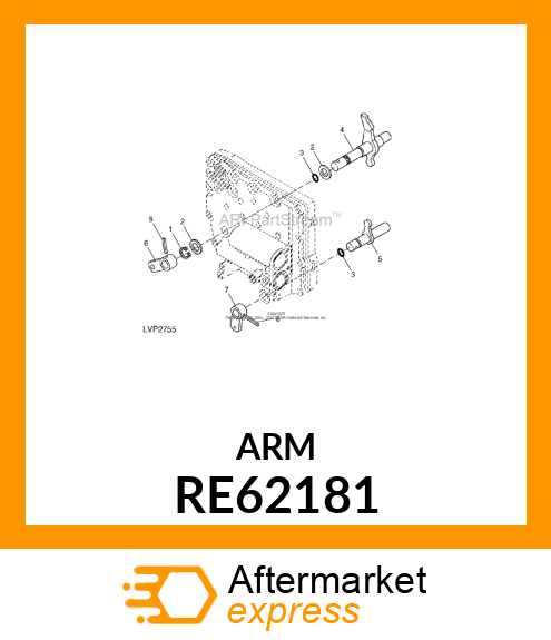 ARM, TRACTION CLUTCH, ASSEMBLY RE62181