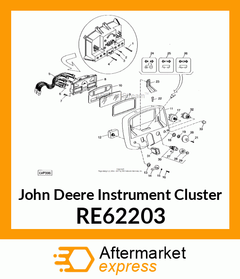 CLUSTER, INSTRUMENT RE62203