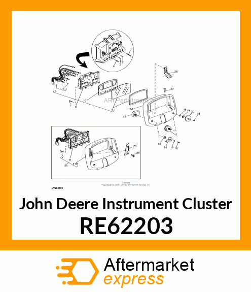 CLUSTER, INSTRUMENT RE62203