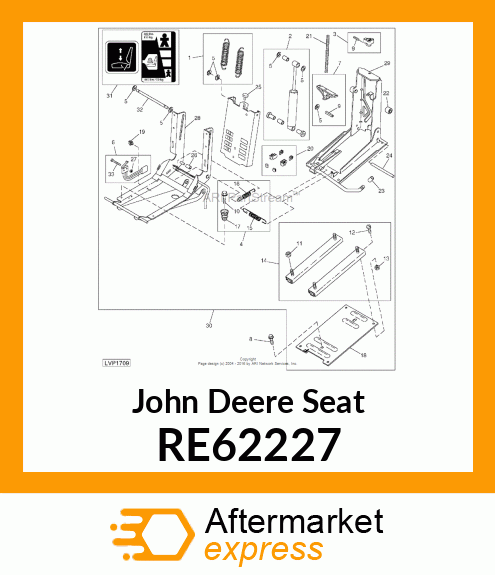 SEAT ASSY RE62227