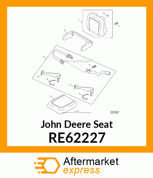 SEAT ASSY RE62227