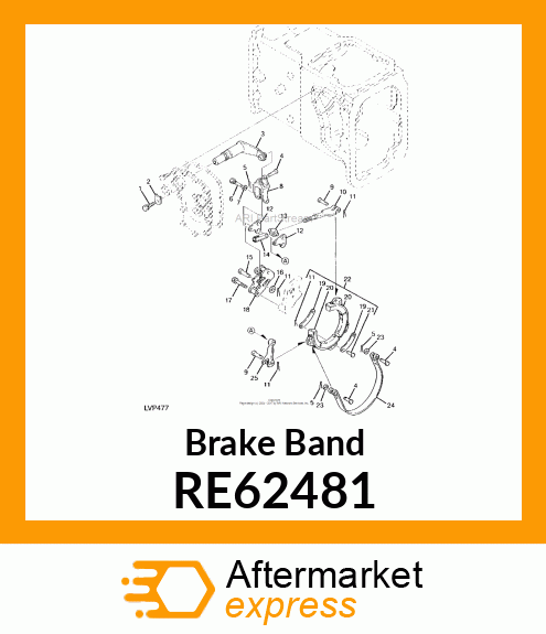 BRAKE BAND, BRAKE BAND RE62481