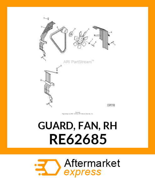 GUARD, FAN, RH RE62685