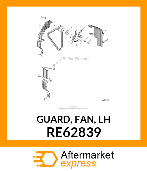 GUARD, FAN, LH RE62839