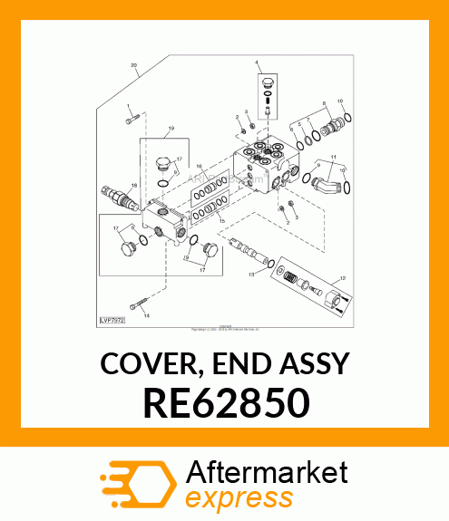 COVER, END ASSY RE62850