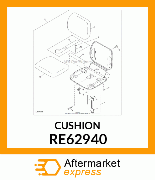 CUSHION, ORCHARD SEAT /YELLOW/ RE62940