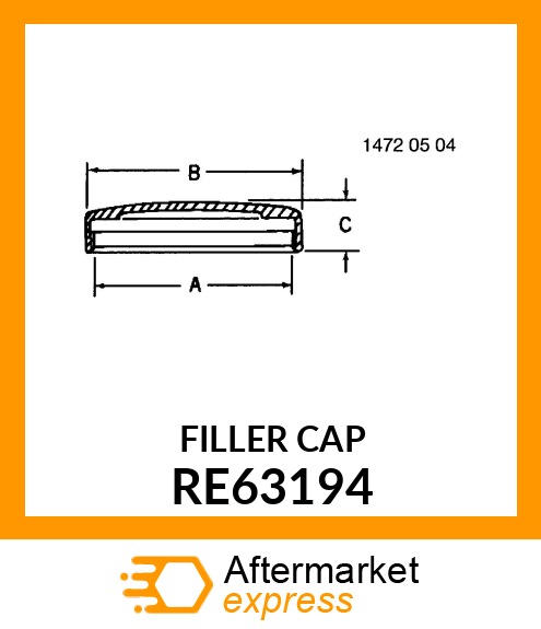 FILLER CAP, CAP ASSEMBLY RE63194