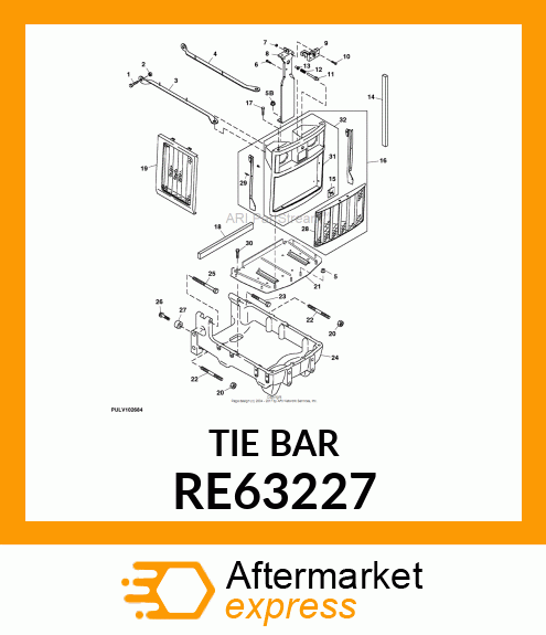 BAR TIE, LH, ASSEMBLY RE63227