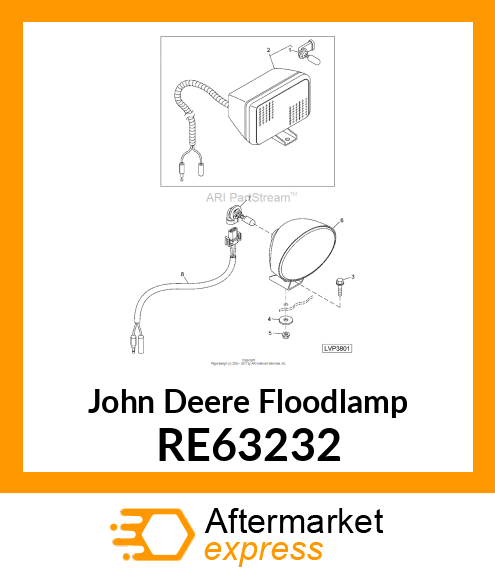 FLOODLAMP, RH RE63232