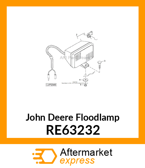 FLOODLAMP, RH RE63232