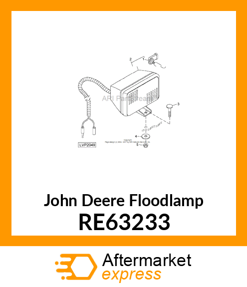 FLOODLAMP, LH RE63233