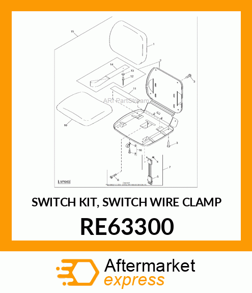 SWITCH KIT, SWITCH WIRE CLAMP RE63300