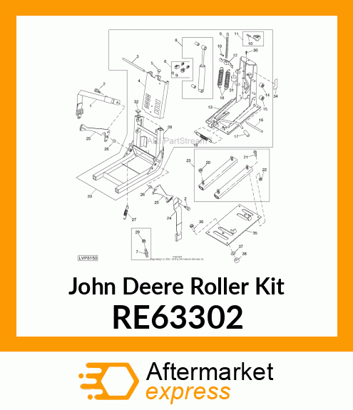 ROLLER KIT, KIT, REGION II ROLLER RE63302