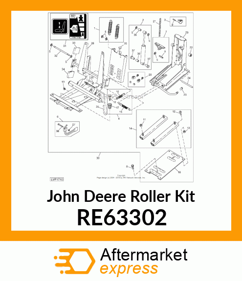 ROLLER KIT, KIT, REGION II ROLLER RE63302