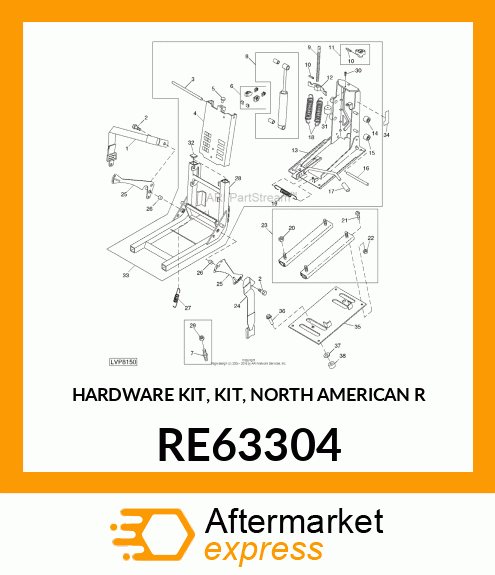 HARDWARE KIT, KIT, NORTH AMERICAN R RE63304