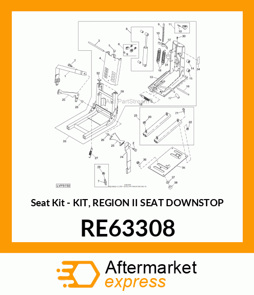 Kit Region Ii Seat Downsto RE63308