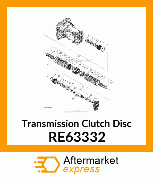 DISK, WITH FACING RE63332