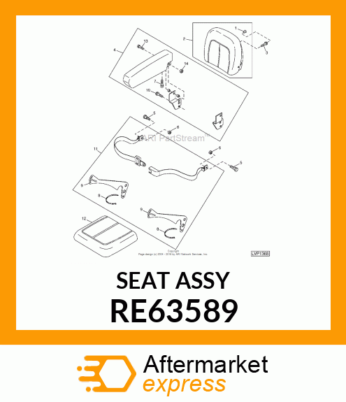 SEAT ASSY RE63589