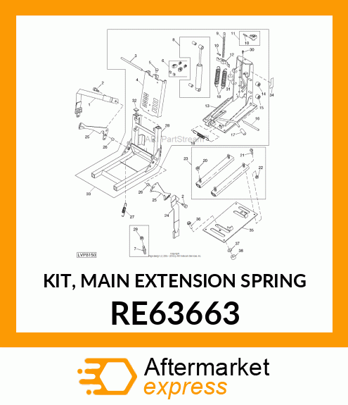 KIT, MAIN EXTENSION SPRING RE63663