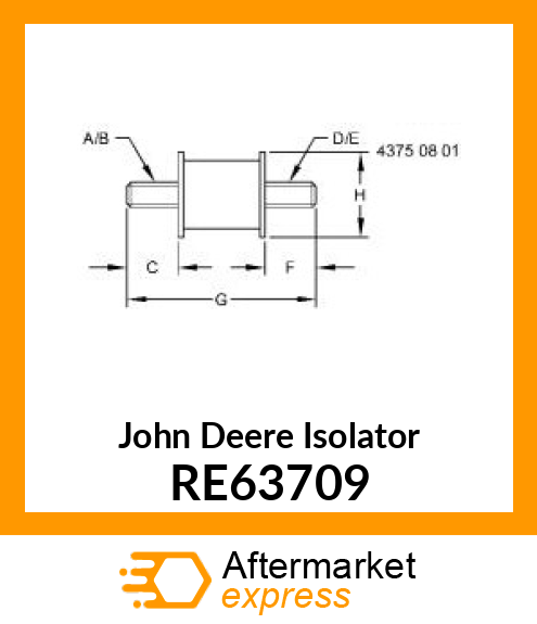 MOUNT, ISOLATOR RE63709