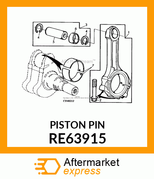 KIT,RECHANGE BAGUE POUR BIELLE T RE63915