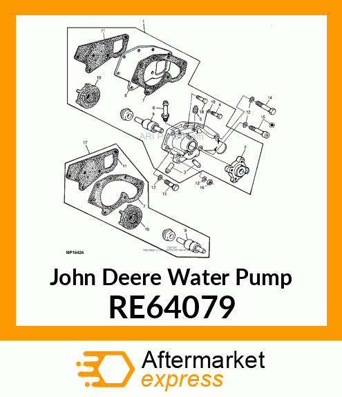 WATER PUMP RE64079