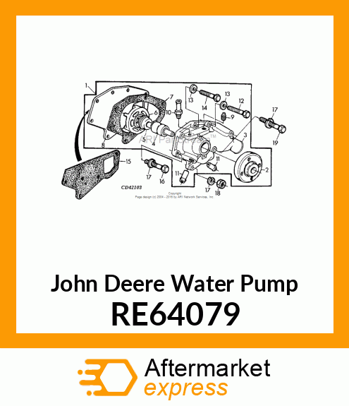 WATER PUMP RE64079