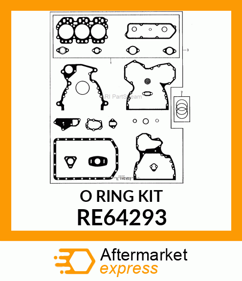 GASKET KIT,SERVICE RE64293