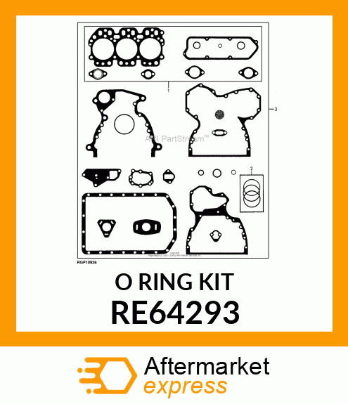 GASKET KIT,SERVICE RE64293