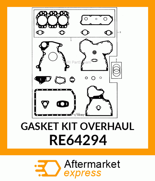 GASKET KIT, SERVICE RE64294