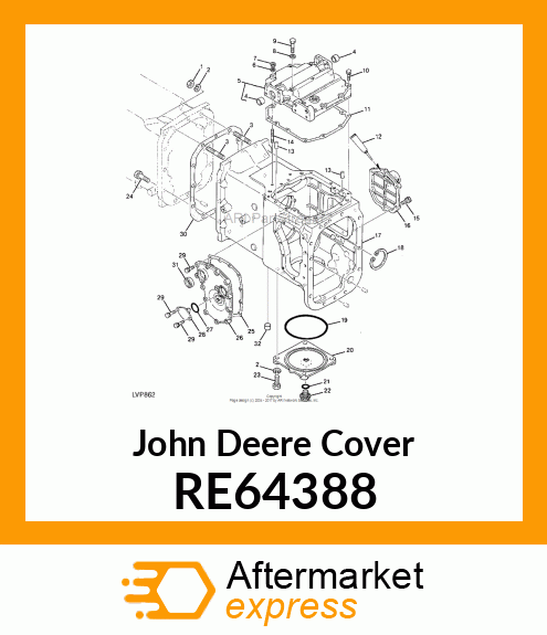 COVER, UPPER RE64388