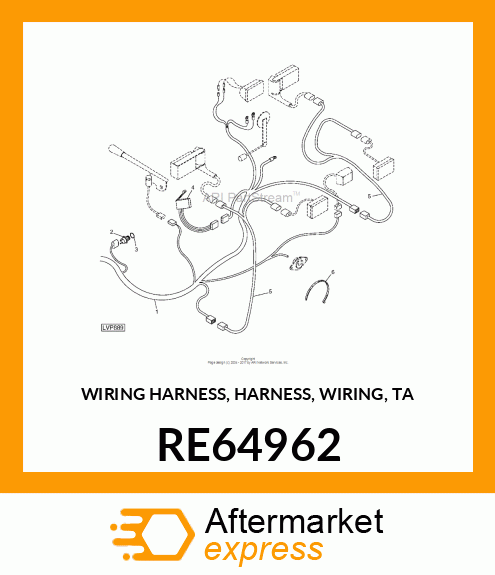 WIRING HARNESS, HARNESS, WIRING, TA RE64962