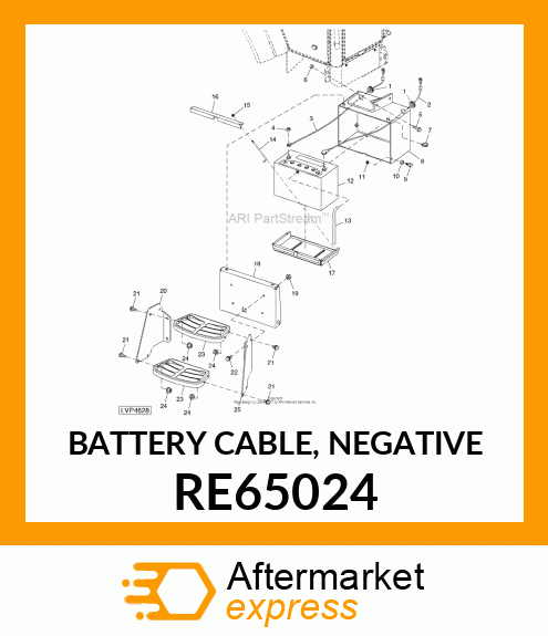 BATTERY CABLE, NEGATIVE RE65024