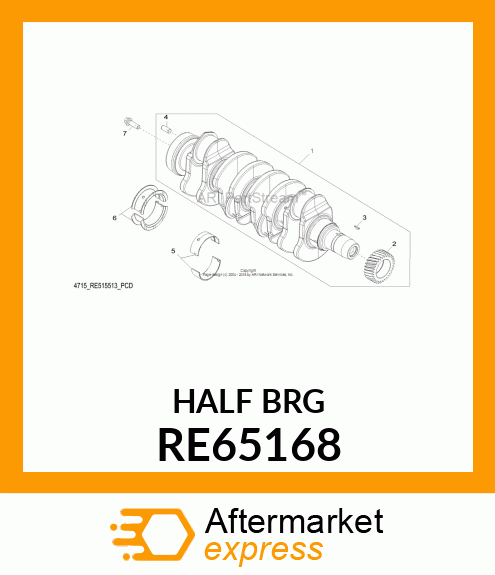 BEARING KIT, MAIN THRUST (STANDARD) RE65168