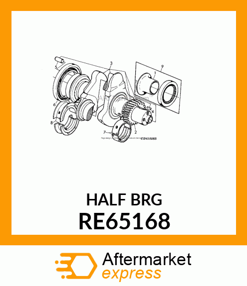 BEARING KIT, MAIN THRUST (STANDARD) RE65168