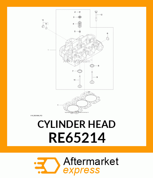 CYLINDER HEAD, S320 KIT RE65214