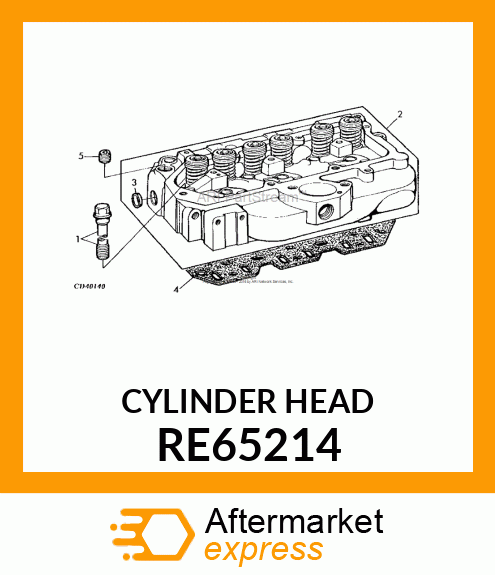 CYLINDER HEAD, S320 KIT RE65214