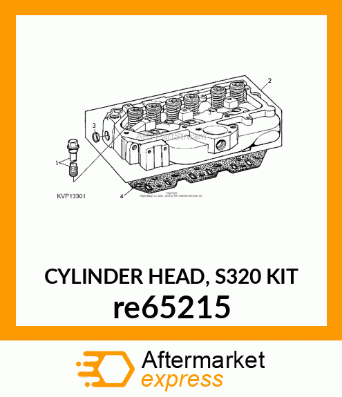 CYLINDER HEAD, S320 KIT re65215