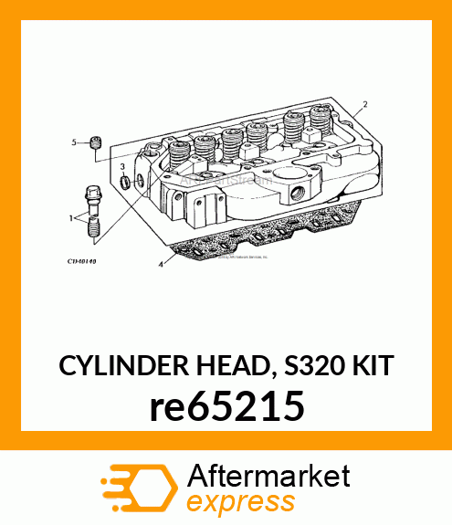 CYLINDER HEAD, S320 KIT re65215