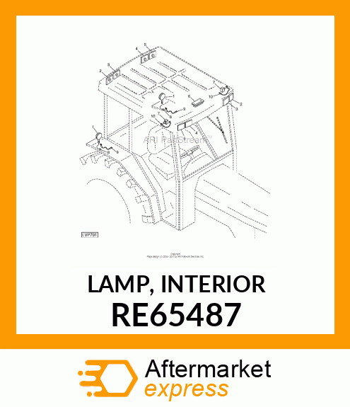 LAMP, INTERIOR RE65487