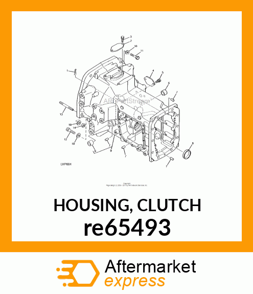 HOUSING, CLUTCH re65493