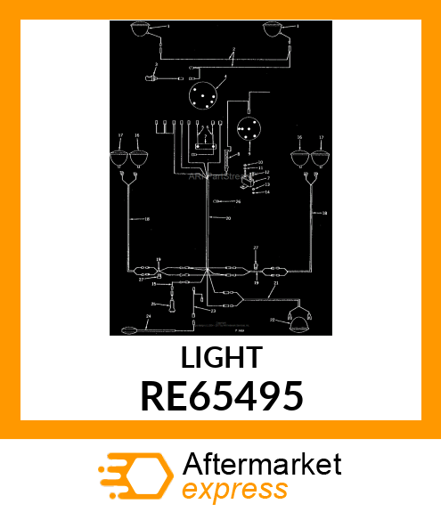 LAMP, WIRING RE65495