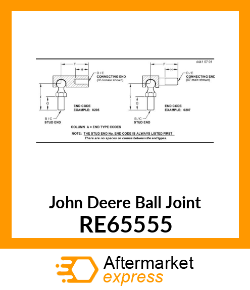 JOINT, BALL, ASSEMBLY RE65555